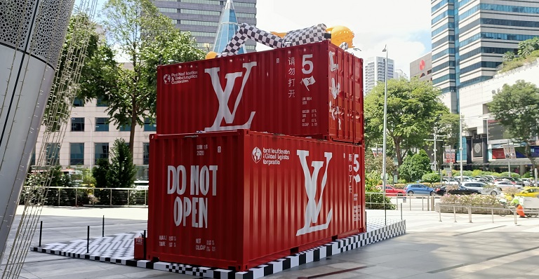 Shipping containers meet fashion with Louis Vuitton