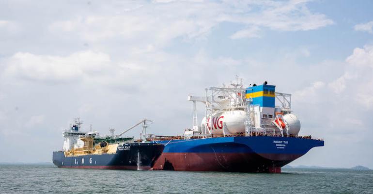 EPS 100th LNG bunkering in Singapore