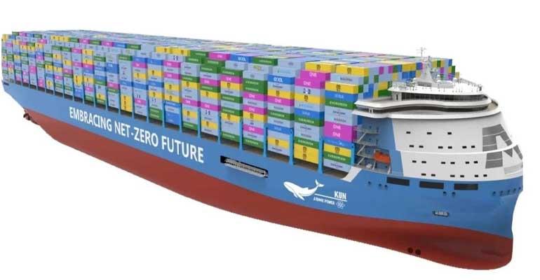 A conceptual design for a nuclear-powered 24,000TEU container ship 