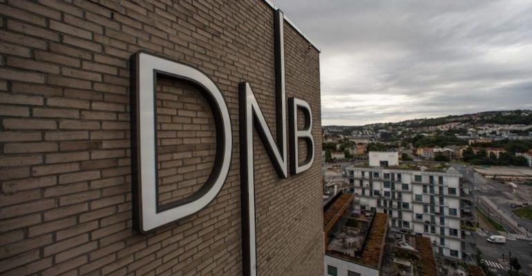 DNB logo on building