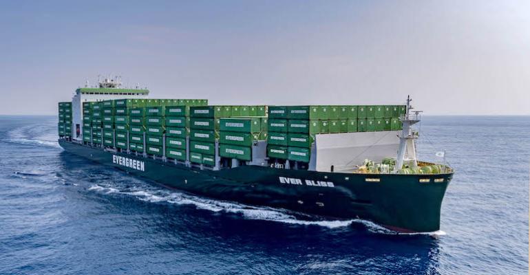 Evergreen containership Ever Bliss