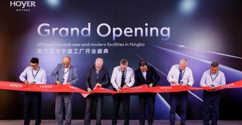 Hoyer regional HQ opening in Ningbo