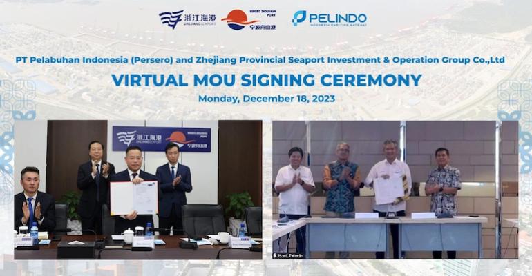 Zhejiang port and Pelindo agreement