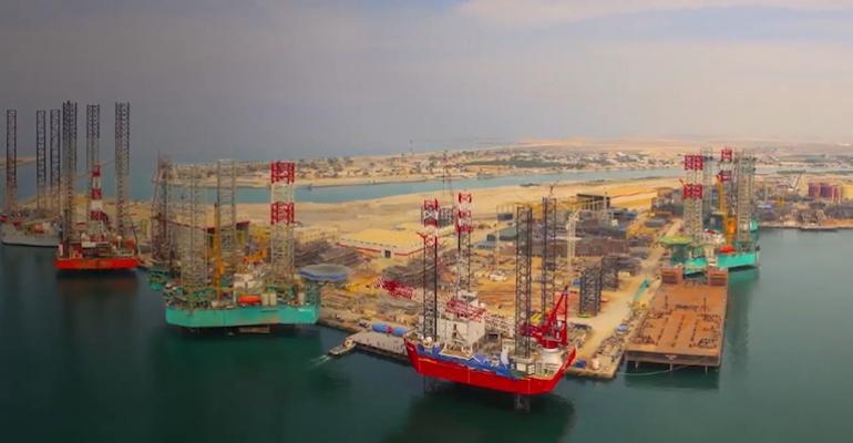 Lamprell's facilities in the UAE, in Hamriyah (pictured), Jebel Ali and Dubai could come under new ownership (Credit Lamprell Video)[12].jpg