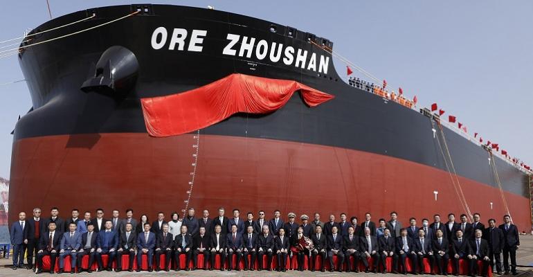 Naming Ceremony for Ore Zhoushan at the Qingdao Beihai Shipbuilding Industry shipyard in Shandong Province.jpg