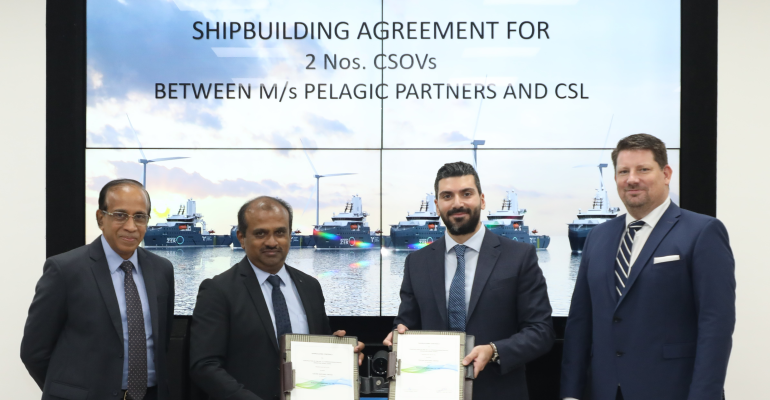 Pelagic Partners and CSL sign CSOV shipbuilding agreement