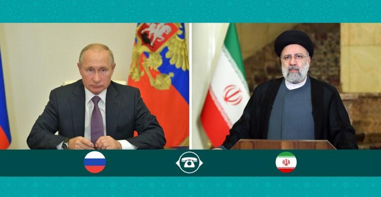 Russian President Vladimir Putin and his Iranian Counterpart, Ebrahim Raisi