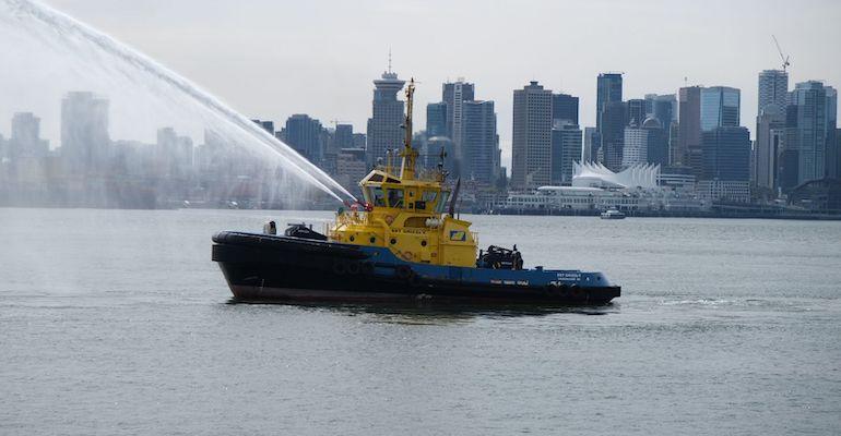 SAAM Towage electric tug in Vancouver