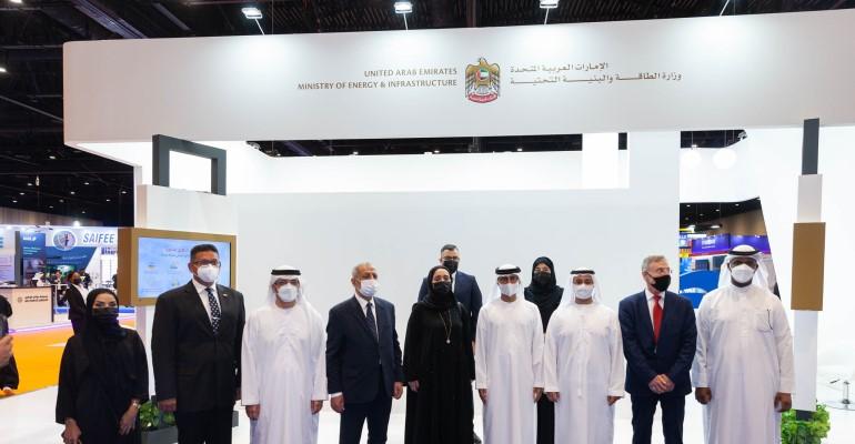 UAE MOEI staff at their SMME exhibition booth