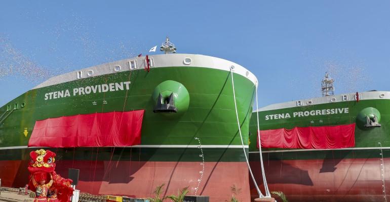The naming ceremony of MR tankers Stena Provident and Stena Progressive