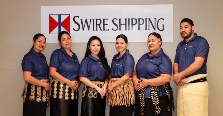 Tonga team of Swire Shipping