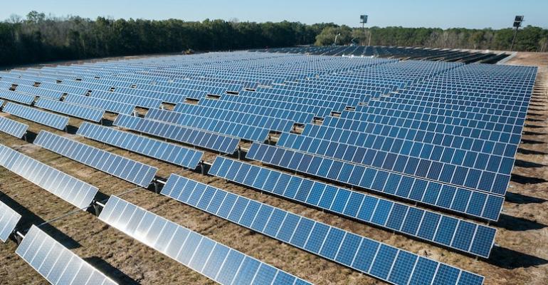 Solar farm in the US