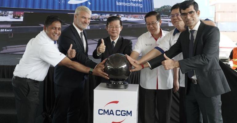 CMA CGM block train launch in Penang