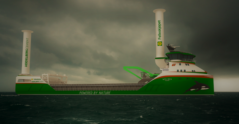 Hydrogen powered bulk carrier