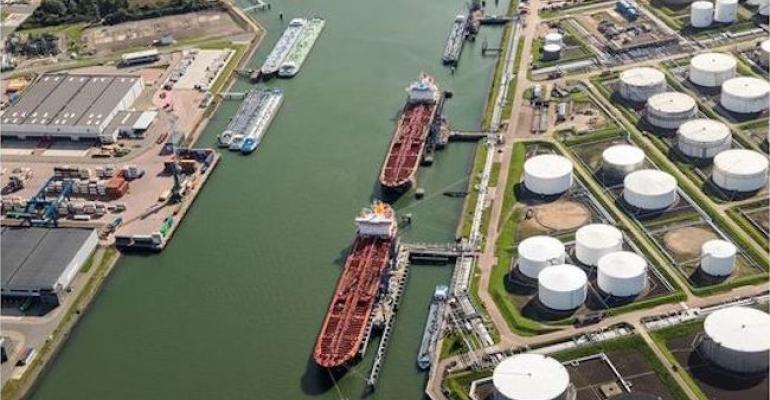oil terminal from the air