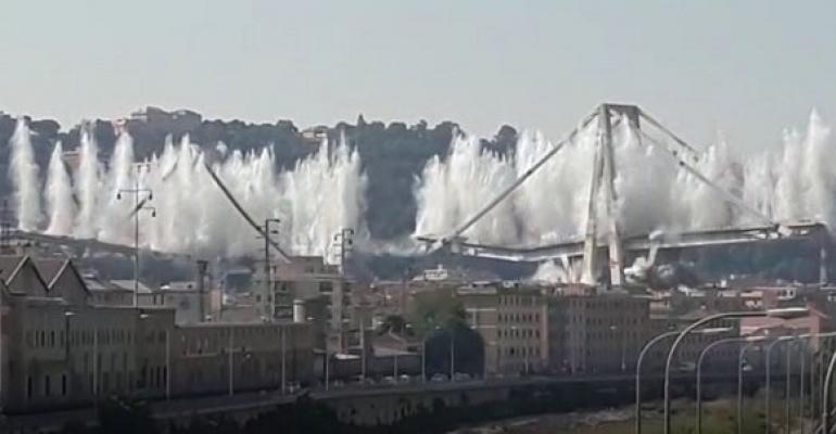 Genoa bridge demolition