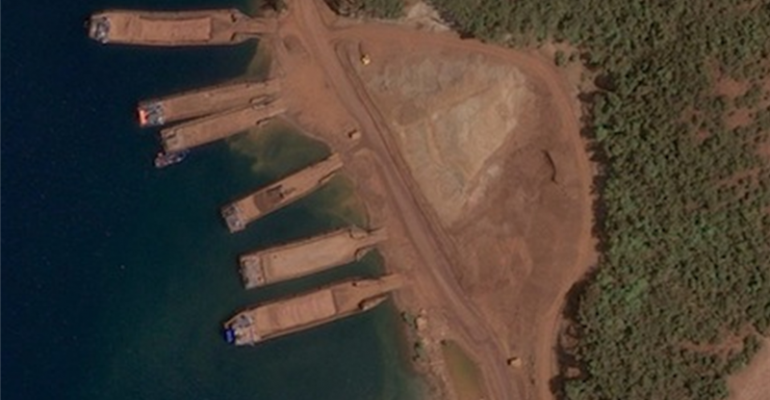 Nickel ore loading port 