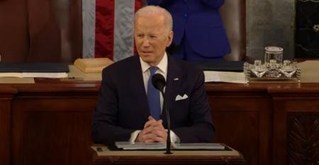 US President Biden giving State of the Union Address