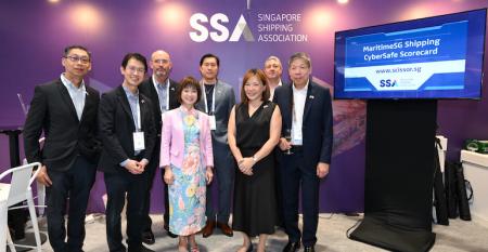 Launch of the MaritimeSG Shipping CyberSafe Scorecard at SSA booth
