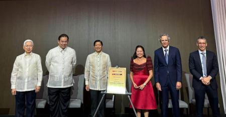 Philippines President Ferdinand R. Marcos Jr. led the ceremonial unveiling of a marker for the Phase 3 expansion of the Victoria International Container Terminal