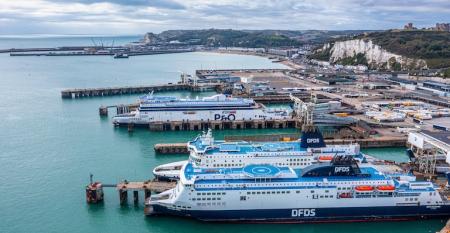 View of the Port of Dover 